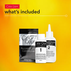 Color Oops removal process demonstrates strand test and color correction possibility.