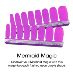 Color Street Mermaid Magic double-ended nail strip for versatile coverage