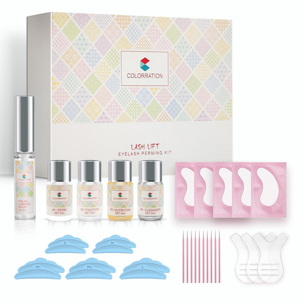 COLORRATION 2023 eyelash lift kit package for at-home salon results