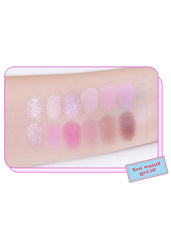 COLORGRAM Pin Point Eyeshadow Palette 03 Pink+Lavender glitter shade for sparkle accents.