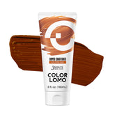 COLORLOMO copper color depositing conditioner bottle showcases rich shade deposit