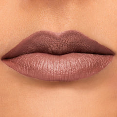 ColourPop Lippie Beeper sharpened pencil applied along lip line for feather-proof definition.