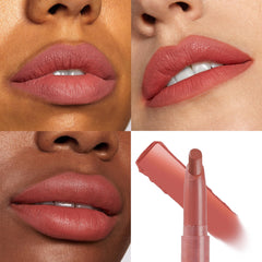ColourPop Lippie Stix Brink applicator demonstrates easy, precise application for defined lips.