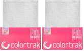 Colortrak embossed sheets in a pop-up dispenser for precise foil coloring.