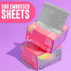 Non-slip embossed texture provides grip for clean, controlled foil applications.