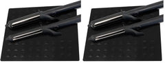 Colortrak heat-resistant styling station mat side view protects countertops from hot tools.