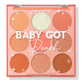 ColourPop Baby Got Peach palette open-compact for vibrant peach tones and versatile looks.