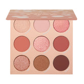 ColourPop By The Rosé palette front view with pink and rose neutrals for versatile looks.