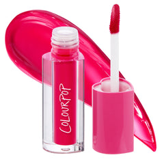 ColourPop HydraPop bottle-pour showing glossy lip gloss release for easy application.