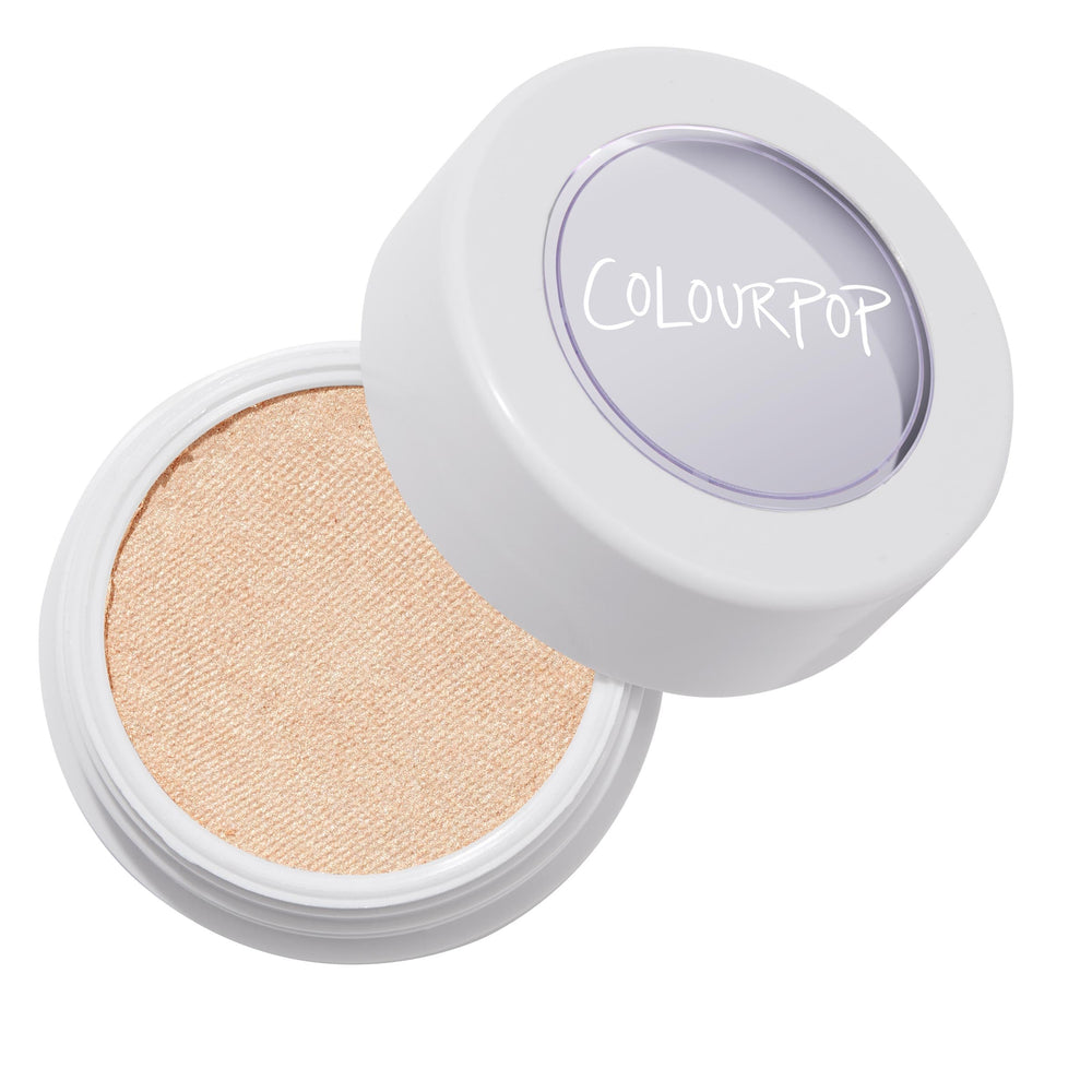 ColourPop Lunch Money highlighter swatch offers soft natural glow for daily wear.