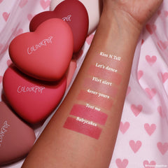 ColourPop Text Me applied on cheek delivers a natural, true-to-color flush.