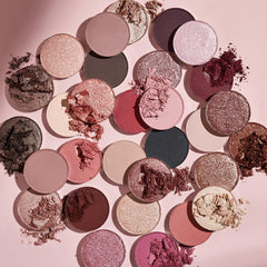 ColourPop Smoke N Roses metallic shades close-up show vibrant shimmer.