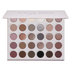 ColourPop Stone Cold Fox palette front view showing 30 cool-tone shades for versatile looks