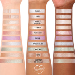 Fine brush line along crease with ColourPop Super Shock Shadow for precision.