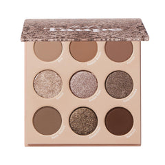 ColourPop That's Taupe palette swatches reveal cool-toned metallic and matte shades.
