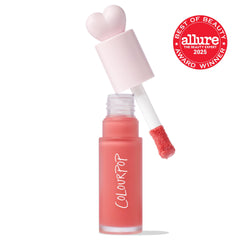 ColourPop Weightless Liquid Blush doe-foot applicator for precise placement.