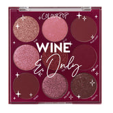 ColourPop Wine and Only palette front view shows rich red tones for versatile looks.