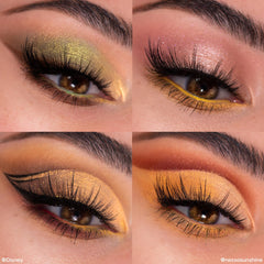 ColourPop Winnie the Pooh Sweet As Can Bee brush application demonstrates precise shading options