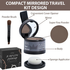 Comdian Hairline Powder coverage on thinning areas delivers a natural look.