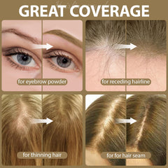 Comdian hairline powder swatch blonde color for color match.