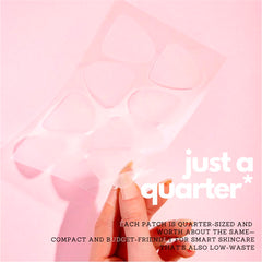 Comfordent Triangle Wrinkle Patches worn at night for discreet sleep-time care.