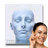 Comfordent Triangle Wrinkle Patches packaging shown for discreet overnight use.