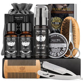 Comfy Mate beard kit shampoo bottle for clean, nourished facial hair.
