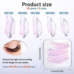 COMNICO self adhesive lash pad pink shell securely holds in place