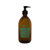 La Compagnie de Provence mint-basil liquid soap bottle highlighting a refreshing aroma and hydrating hand care.