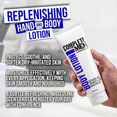 Complete for Men shea butter ingredients provide nourishing hydration without heaviness.