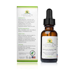 Complete Skin Solutions gel texture serum close up showing non greasy, layerable feel.