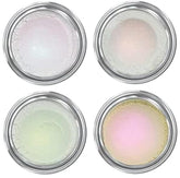 Concrete Minerals White MultiChrome eyeshadow pan showing color-shifting pigments for versatile looks