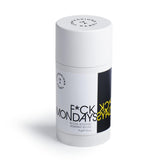 Confessions of a Rebel Fck Mondays deodorant packaging 2.5 oz, aluminum-free and refreshing.