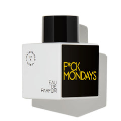 Confessions of a Rebel F*ck Mondays EDP bottle close-up, long-lasting bold daily scent.