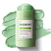 ConfidMiss green mugwort clay stick for acne-prone skin and calming cleansing.