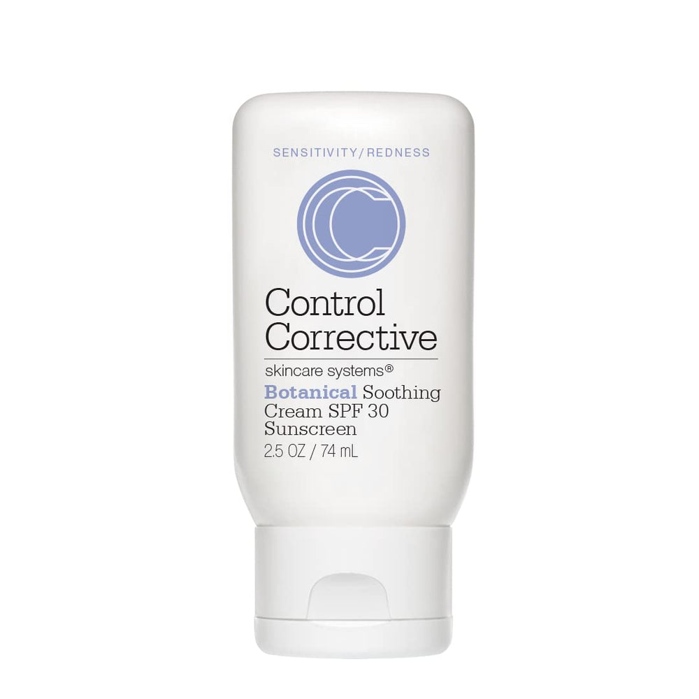 CONTROL CORRECTIVE Botanical Soothing Cream SPF 30 jar hydrates sensitive skin