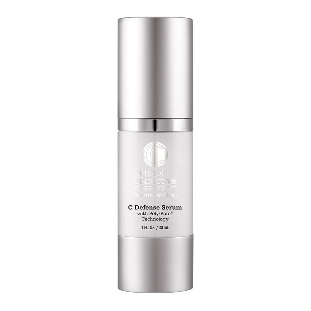 CONTROL CORRECTIVE C Defense Serum bottle showing sleek packaging for daily hydration.