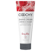 Coochy Berry Bliss bottle shown for smooth, hydrated shaving prep.