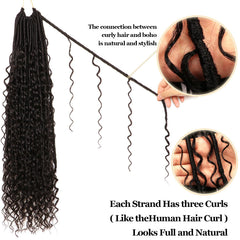 CooCooJoo Goddess Locs 24-inch curly ends deliver boho vibe