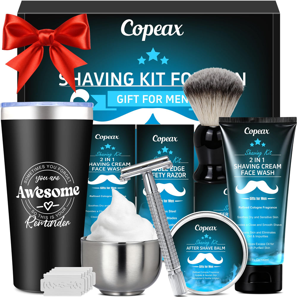 Copeax 2in1 cream and face wash for a refreshed morning shave.