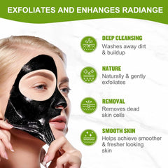 Coperalcool Peel-off mask application close-up shows easy removal
