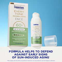 Coppertone Every Tone clear sunscreen texture spreads evenly with no white cast