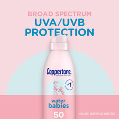 Coppertone WaterBabies 6 ounce can ready for baby sunny days