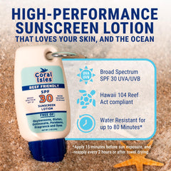 Coral Isles Sunscreen SPF 30 two-pack ready for beach trips.