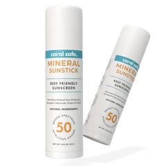 Coral Safe Reef Safe Sunscreen Stick 2Pack applied on skin for smooth mineral protection.