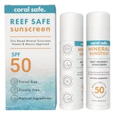 Coral Safe Reef Safe Sunscreen Stick 2Pack on-pack front for eco-friendly sun protection.