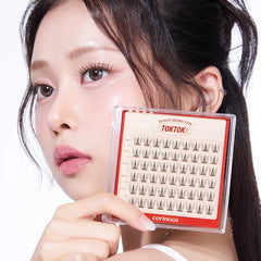 Coringco Toktok Hara Light Pure design lashes for a natural daytime enhancement.