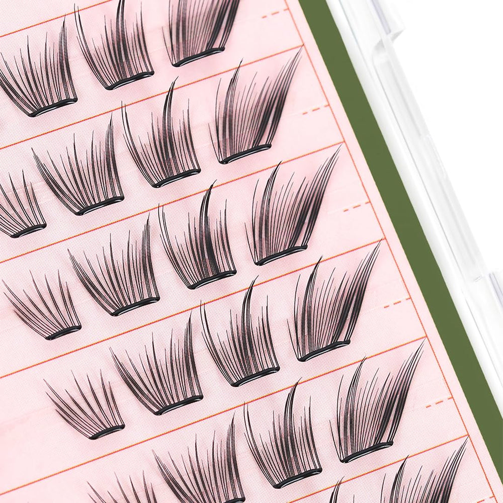 CORINGCO Toktok Hara Pure 9mm lash clusters for quick natural lashes.