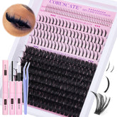 CORUSCATE 100D lash clusters kit for easy at home extensions