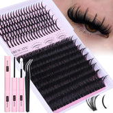 CORUSCATE Lash Clusters Kit 100D spike for dramatic at-home volume